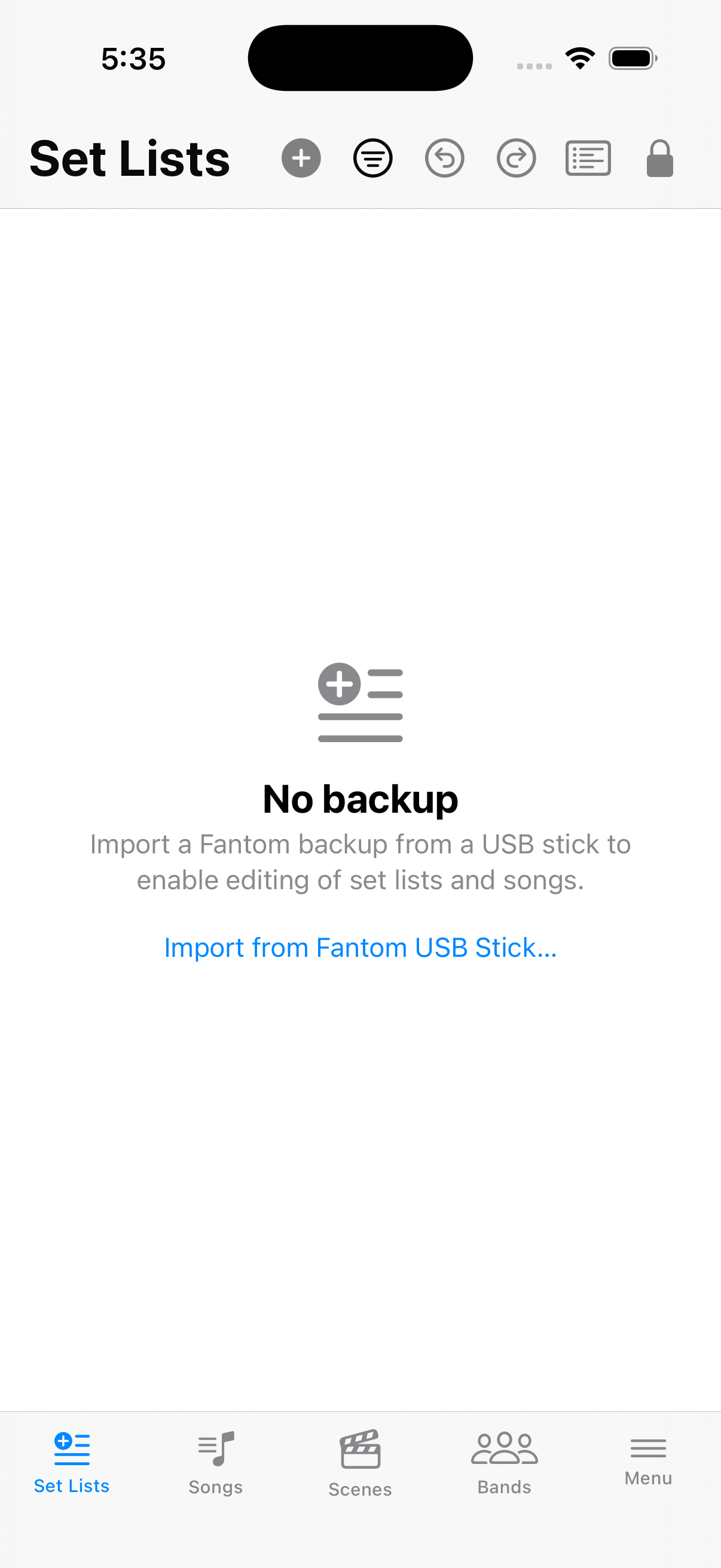 No backup